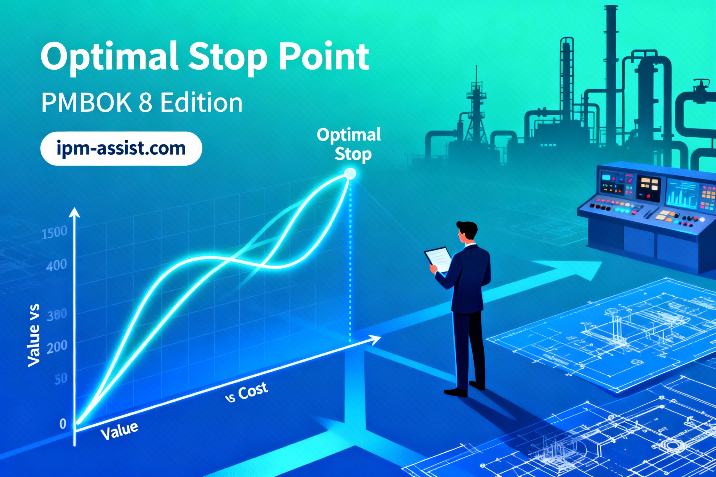 OST در PMBOK®8 کمک می‌کند پروژه چه زمانی باید متوقف شود تا ارزش واقعی حفظ شود. با مثال‌های صنعتی، مفهوم توقف بهینه را تحلیل می‌کنیم.